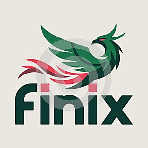 Finix logo with stylized phoenix icon