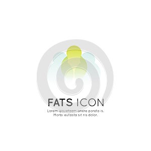 Logo of food supplements, ingredients and vitamins and elements for bio package labels, natural healthy products design for healt
