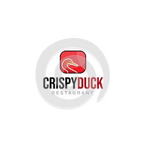 Logo fried duck restaurant