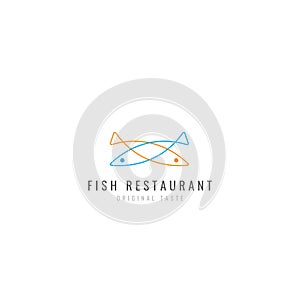 Logo fried fish restaurant