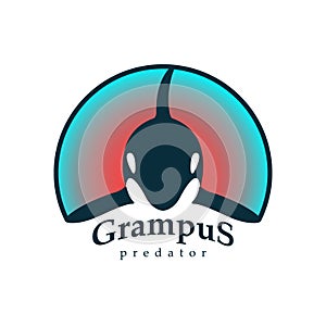 Logo grampus whale.