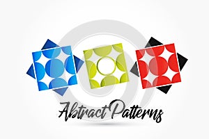 Logo graphic abstract pattern tile vector