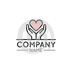Logo Graphic Element for Nonprofit Organizations and Donation Centre photo