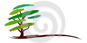 Logo green tree.