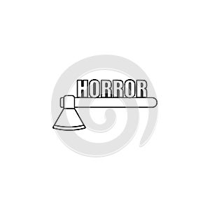 logo horror games icon. Element of cybersport icon for mobile concept and web apps. Thin line logo horror games icon can be used