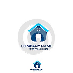 Logo house roof real estate, construction