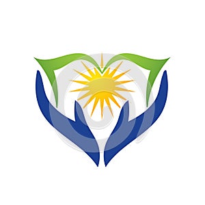 Hand book/bibal logo icon.