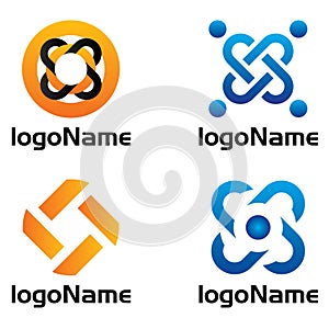 Logo icon set photo