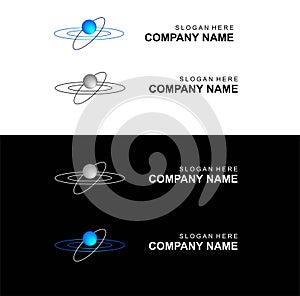 logo icon space planet sky information technology innovation