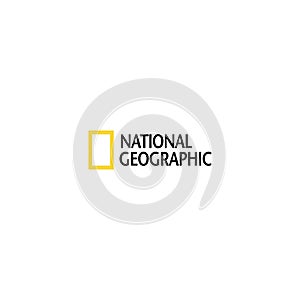 National geographic logo editorial illustrative on white background