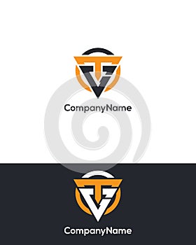 Logo image set - stylized letter T and G photo