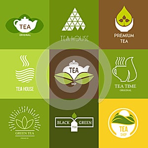 Logo inspiration for shops, companies, advertising with tea.