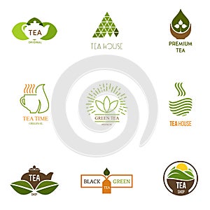 Logo inspiration for shops, companies, advertising with tea.