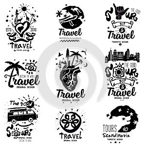 Logo journey. Logo travel handmade.