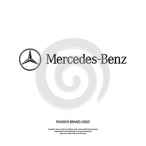 Logo of a large international automobile company Mercedes-Benz