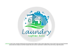 logo laundry washing machine bubble foam