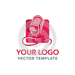 Logo for leading, singer, event, karaoke party