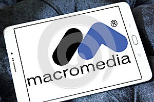 Macromedia software company logo