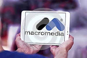 Macromedia software company logo