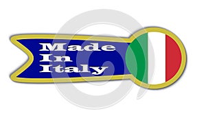 Logo for made in italy for the industry and the small food industry
