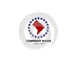 Logo Map of the Washington D.C District