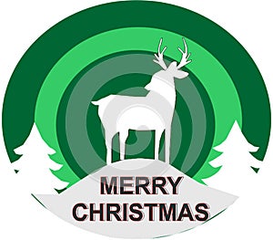 Logo Merry Christmas Design Graffic