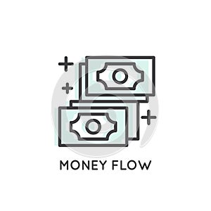 Logo of Money Flow, Income, Merchant Platform, Growth