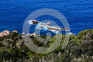 The logo of Morocco in the sea,Tangier,Morocco