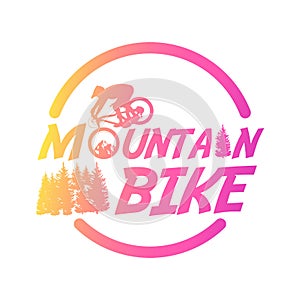 Logo Mountain Bike Ride Downhill