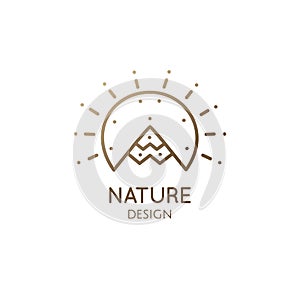 Logo mountain landscape