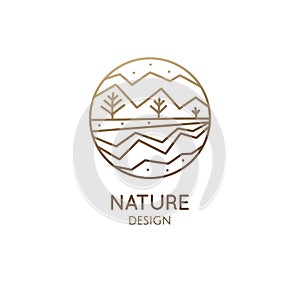 Logo mountain landscape
