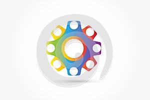 Logo nano technology vector icon