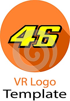 Valentino Rossi and template logo photo