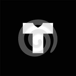 Letter T and t-sirt logo creative idea