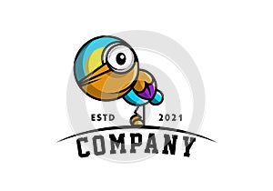 Logo Pelican Colorful For Entertainment And Media