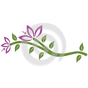 Logo of purple flower