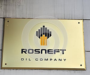Logo of Rosneft oil company, Moscow