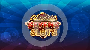 Logo screen for slots game