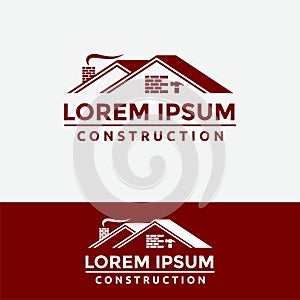 A logo in the shape of a house or building