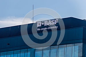 Logo and sign of BASF
