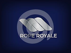 Logo simple luxury rope royale modern