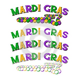 Logo Slogan Tagline New Orleans French Quarter Mardi Gras Southern Decadence Carnival Season Louisiana isolated on white