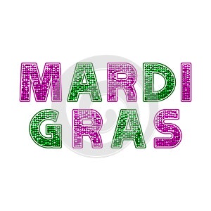 Logo Slogan Tagline New Orleans French Quarter Mardi Gras Southern Decadence Carnival Season Louisiana isolated on white