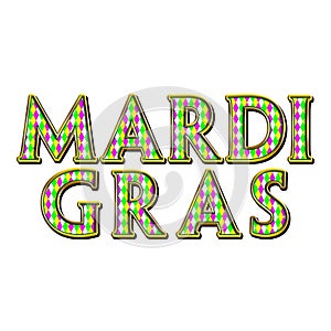 Logo Slogan Tagline New Orleans French Quarter Mardi Gras Southern Decadence Carnival Season Louisiana isolated on white