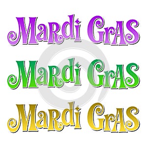 Logo Slogan Tagline New Orleans French Quarter Mardi Gras Southern Decadence Carnival Season Louisiana isolated on white