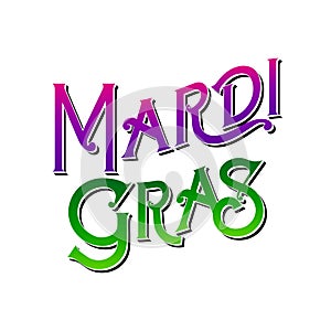 Logo Slogan Tagline New Orleans French Quarter Mardi Gras Southern Decadence Carnival Season Louisiana isolated on white