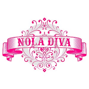 Logo Slogan Tagline New Orleans French Quarter Mardi Gras Southern Decadence Carnival Season Louisiana isolated on white