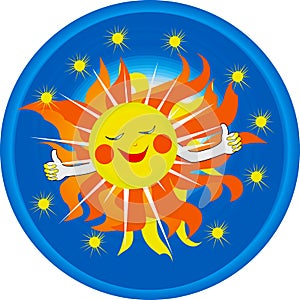 Logo smiling sun