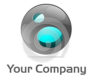 Logo sphere - blue core