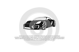 logo sport sedan car luxury sihouette